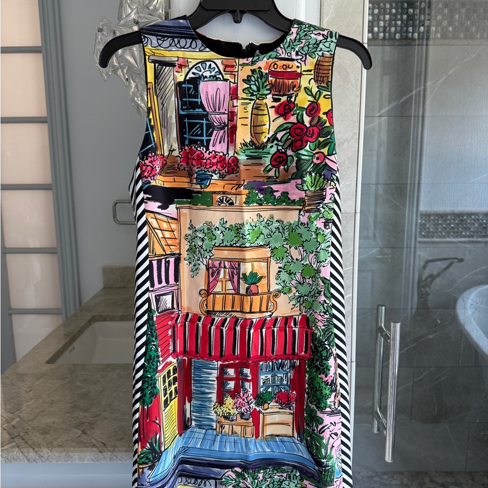 Alice + Olivia Coley Printed Sleeveless Mini Dress - Picture 10 of 12